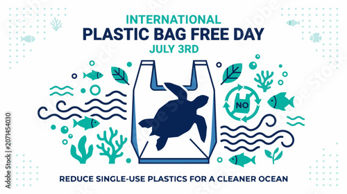 Plastic bag free day awareness campaign highlights the critical importance of reducing synthetic waste to protect our precious ocean habitats.