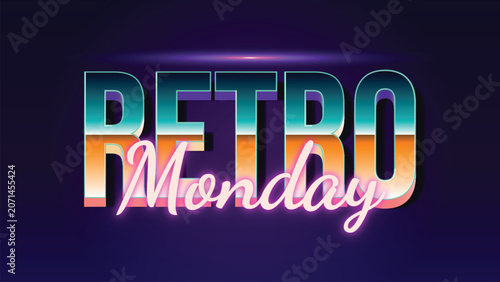 Retro Neon Text Effect