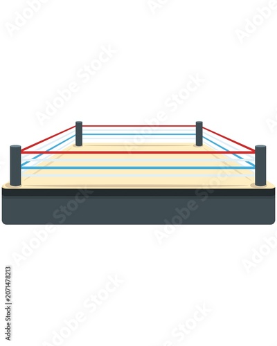 Obraz na płótnie illustration of a wrestling ring tshirt design tattoo art