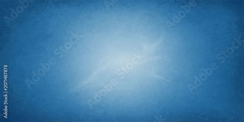 Quadro su tela Blue grunge abstract blue sky background with clouds, smoke, light texture and v