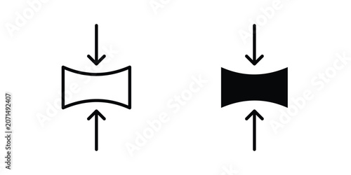Bild auf Leinwand Stretchable icon in line art design vector concepts
