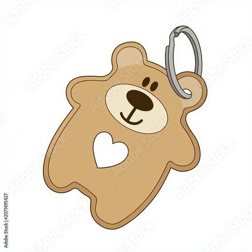keychain bear illustration 