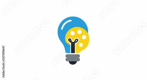 A creative light bulb icon representing artistic inspiration and design concepts