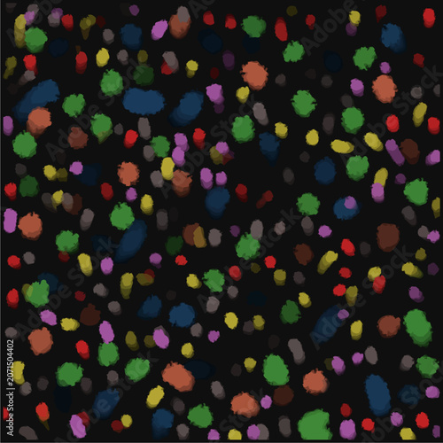 Foto Abstract colorful confetti polka dot background vector illustration, vibrant pai