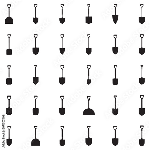 Shovel Silhouette Clipart