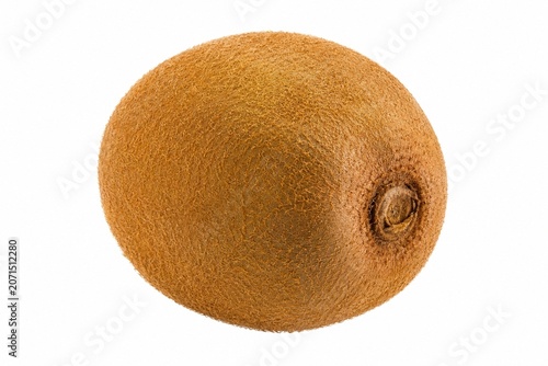 Kiwi fruit isolated on white background, clipping path included.
