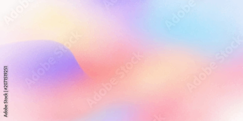 Abstract colorful hearts floating in a bright sky with clouds, sun, rainbow light and ocean horizon in a dreamy summer cloudscape of nature and sunset beauty