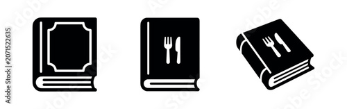 Fotografie Cookbook icons, different styles
