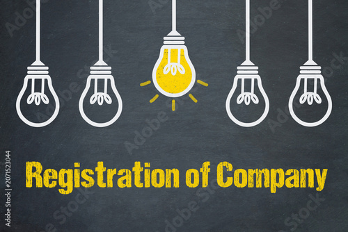 Tableau sur toile Registration of Company