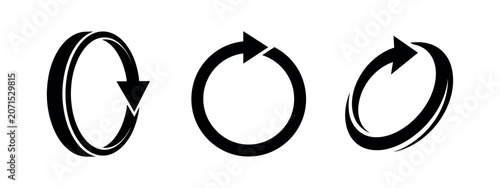 Obraz na plátně Circular arrow icons