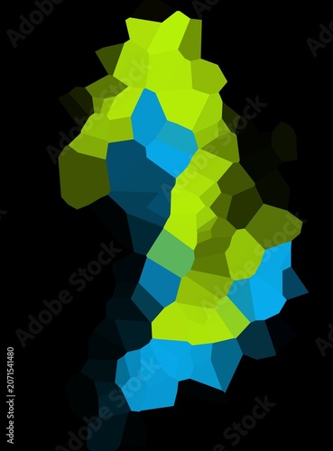  Light green and light blue pattern.Polygon triangular template.Texture for design.Can be used for background.