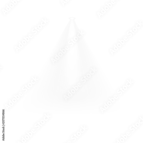Foto White spotlight PNG isolated on transparent background with dramatic stage light