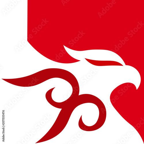 Garuda Silhouette Corner Frame