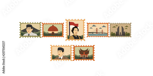 Postage Stamp Indonesia