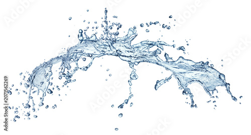 Water Splash Arc Isolated