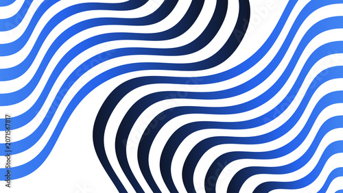 Dynamic blue gradient flowing wavy lines creating abstract ripple effect on transparent background