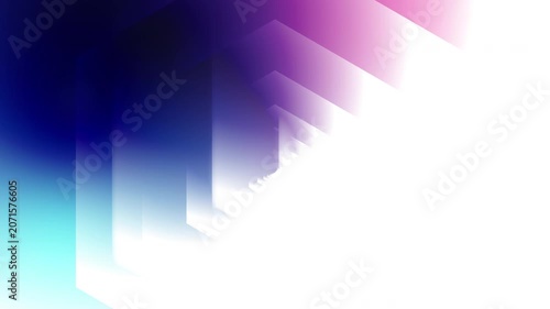 Abstract creative motion hexagon shape colorful gradient background. Video animation Ultra HD 4k footage.