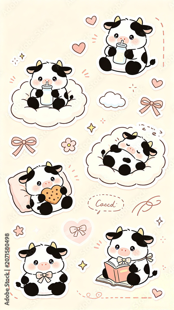 Fototapeta premium Baby Cow