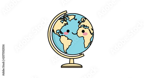 Globe on a stand desk accessory.