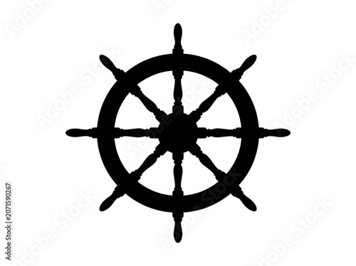 Ship Wheel Steering Icon Transparent Background
