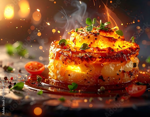 A savory dish with herbs and spices
