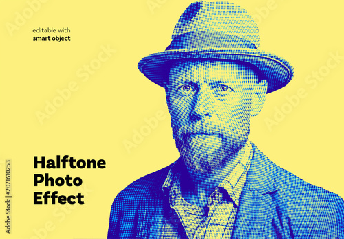 Halftone Photo Effect