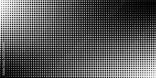 Halftone gradient. Dotted gradient, smooth dots spraying and halftones dot background seamless horizontal geometric pattern vector template set modern circle background dotted