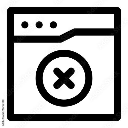 Error Cancel Browser Window Icon