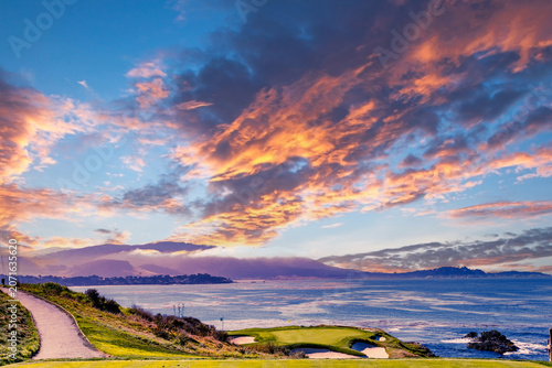 Pebble Beach golf course, Monterey, California, USA