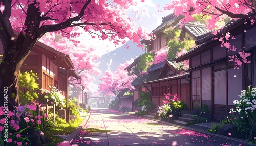 Cherry Blossom Village.