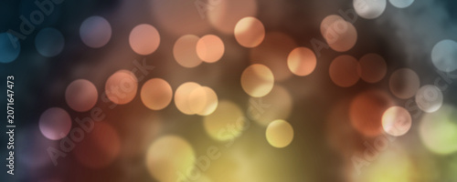 Abstract Autumn Bokeh Lights Background with Warm Golden Glow
