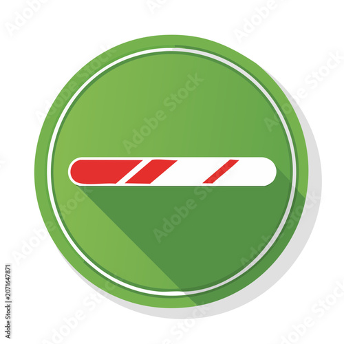 Barber Pole Icon in Flat Style