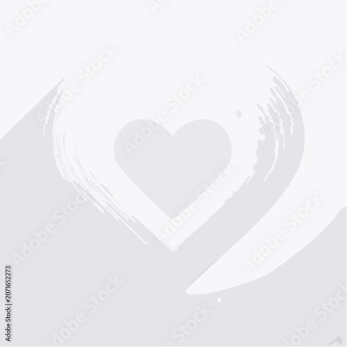 Heart with Wings Minimalist Vector Illustration