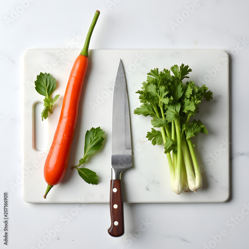 fresh vegetables on a cutting board