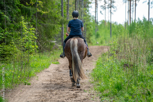 Obraz na płótnie Woman horseback riding