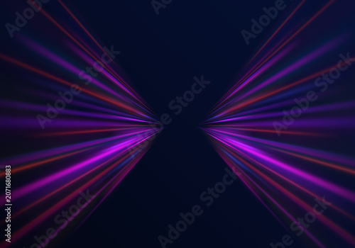 Curved neon pathways weave through darkness like streams of digital energy flowing across a virtual landscape. Sparkling highlights emphasize every turn and contour of the composition.