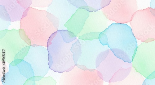 Soft pastel watercolor splatter abstract background