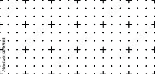 Canvastavla Seamless cross grid pattern background with minimal geometric alignment marks and clean spacing