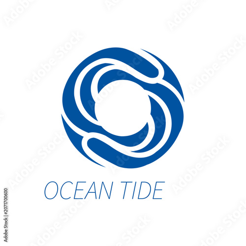 Ocean Tide Logo – Flowing Wave & Coastal Brand Identity Design
