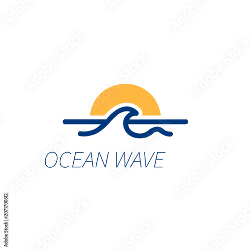 Ocean Wave Logo – Fluid Motion & Coastal Brand Identity Design