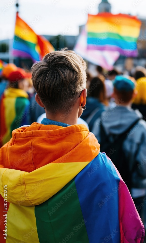 Obraz premium Pride celebration unity community support colorful