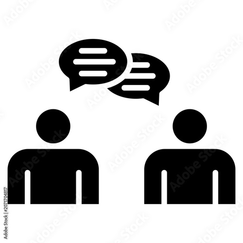 Принти на полотні Negotiator Icon