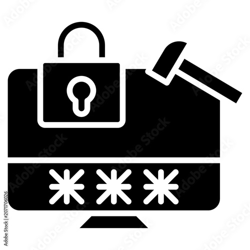 Фотография Brute Force Attack Icon