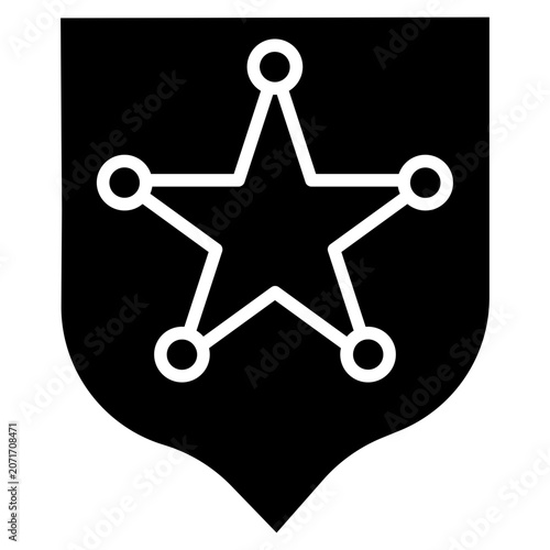 Schilderij op canvas Deputy Badge Icon