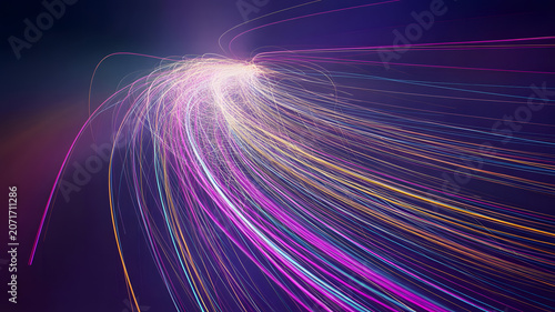 Abstract motion speed, lighting background with attractive colors.   abstract blue background with rays.