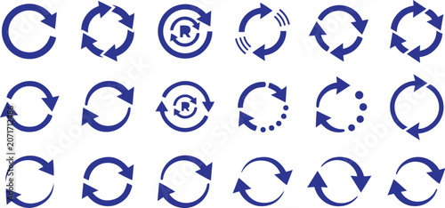 Arrows rotate to signify continuous progress.