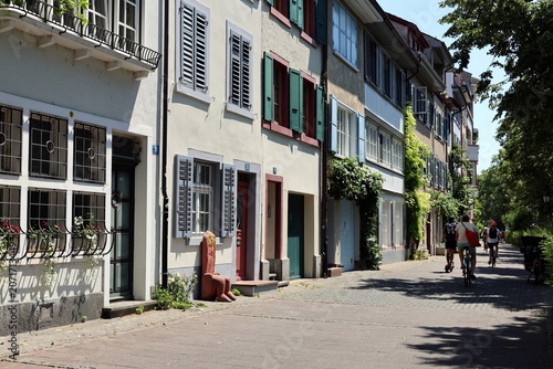 Häuser am Oberen Rheinweg in Basel