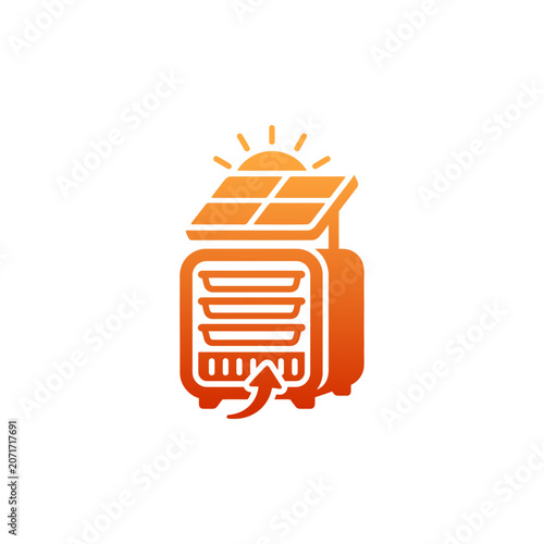 Solar Powered Food Dehydrator Icon