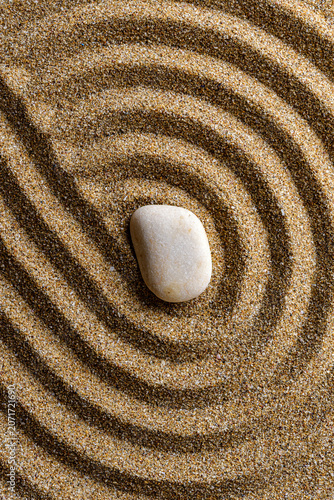 Photography zen stones on sand