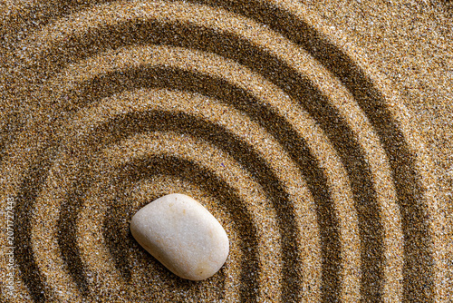 Canvas Print zen stones on sand